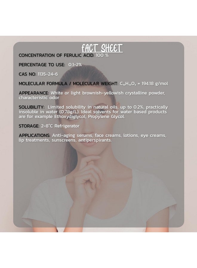 Hollywood Secrets Ferulic Acid Powder 50 gm - Image 3