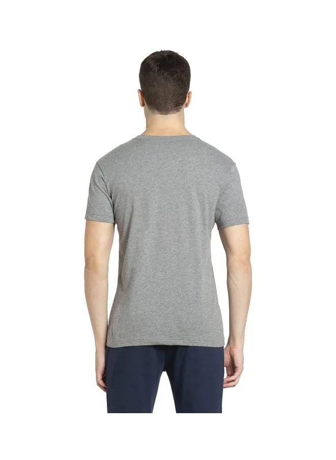 جوكي Jockey 2726 Men Super Combed Cotton Rich Solid V Neck Half Sleeve T Shirt