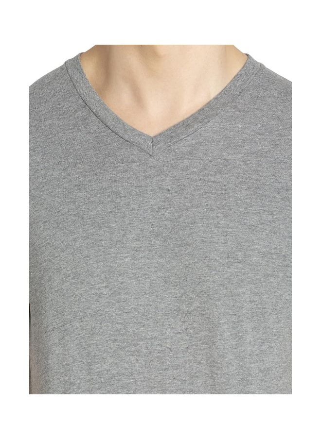 JOCKEY - Jockey 2726 Men Super Combed Cotton Rich Solid V Neck Half Sleeve T Shirt - Image 1