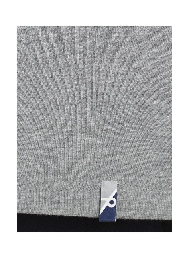 Jockey Grey Melange 2726 Men Super Combed Cotton Rich Solid V Neck Half Sleeve T Shirt for Men | Best Price UAE