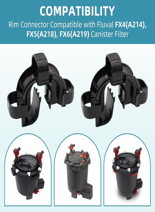 Trdzi Maglu Rim Connector for Fluval FX4/FX5/FX6 Aquarium Filters - Aquarium Hose Fitting Rim Connector for FX4 Canister Filter, Replacement Part A20230, 2 Pack - Image 4