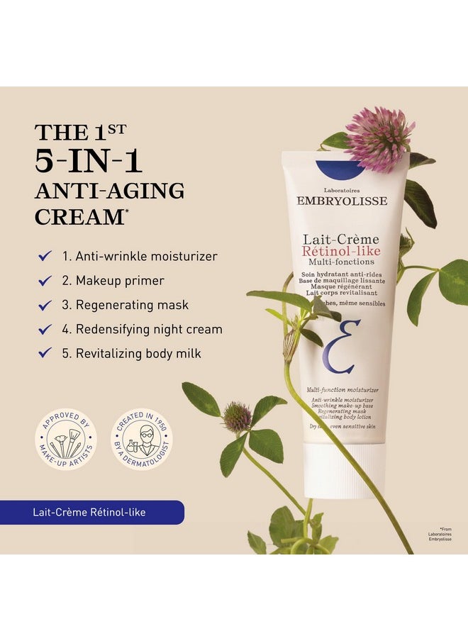 إمبريوليس مرطب الوجه المضاد للشيخوخة وبديل الريتينول من Lait-Crème وبرايمر المكياج للبشرة العادية إلى الحساسة. يقلل من الخطوط الدقيقة والتجاعيد والانتفاخات، 2.54 أونصة سائلة  - Image 3