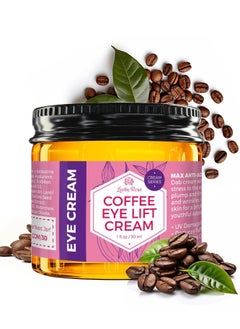 Leven Rose Leven Rose Lifting Coffee Eye Cream with Caffeine 1 oz - Natural Solution for Dark Circles and Puffiness - Firming Anti-Aging Under Eye Treatment  - Image 1