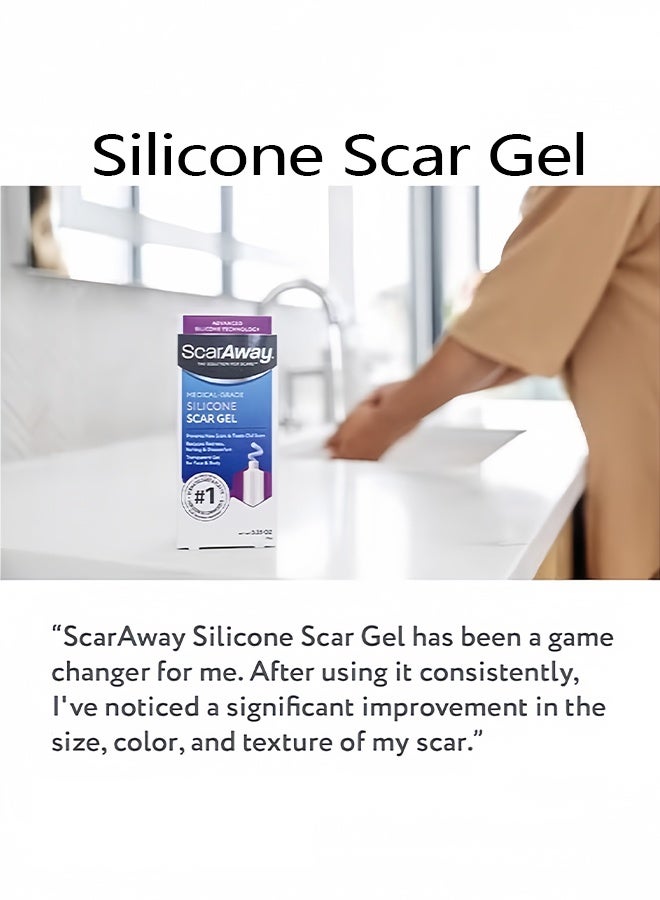 scaraway Silicone Scar Gel, Helps Improve Size, Color & Texture of Hypertrophic & Keloid Scars from Injury, Burns & Surgery, Water Resistant, 20g - Image 5