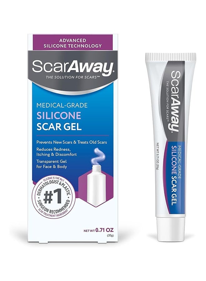 scaraway Silicone Scar Gel, Helps Improve Size, Color & Texture of Hypertrophic & Keloid Scars from Injury, Burns & Surgery, Water Resistant, 20g - Image 1