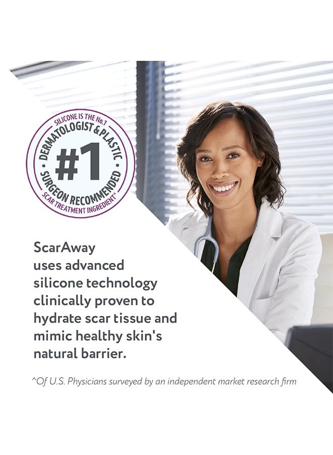 scaraway Silicone Scar Gel, Helps Improve Size, Color & Texture of Hypertrophic & Keloid Scars from Injury, Burns & Surgery, Water Resistant, 20g - Image 3