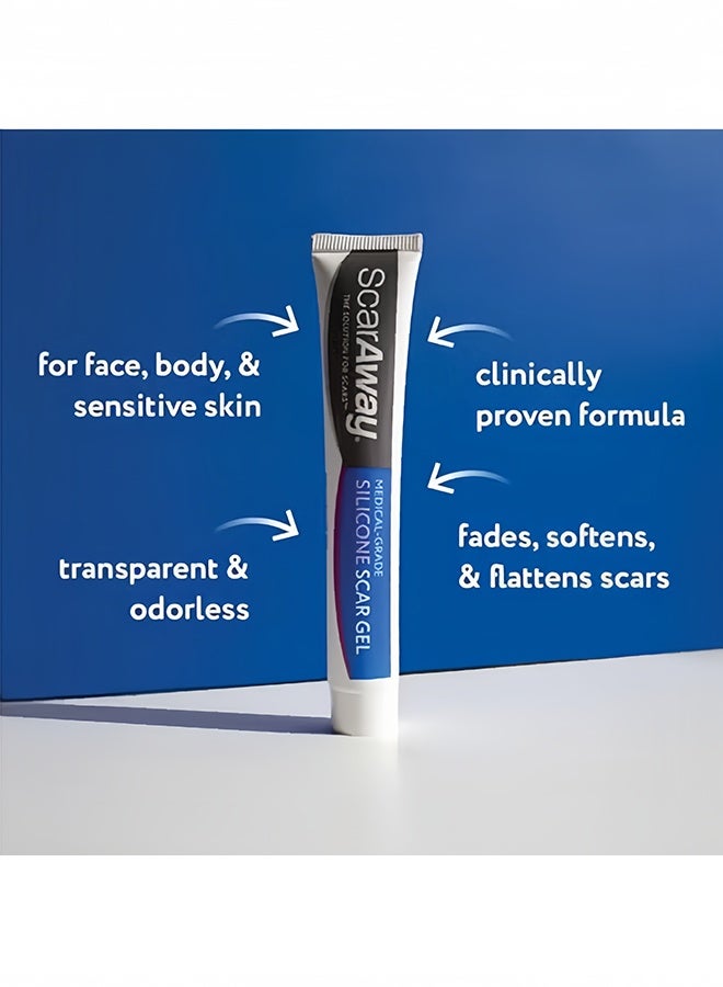 scaraway Silicone Scar Gel, Helps Improve Size, Color & Texture of Hypertrophic & Keloid Scars from Injury, Burns & Surgery, Water Resistant, 20g - Image 2