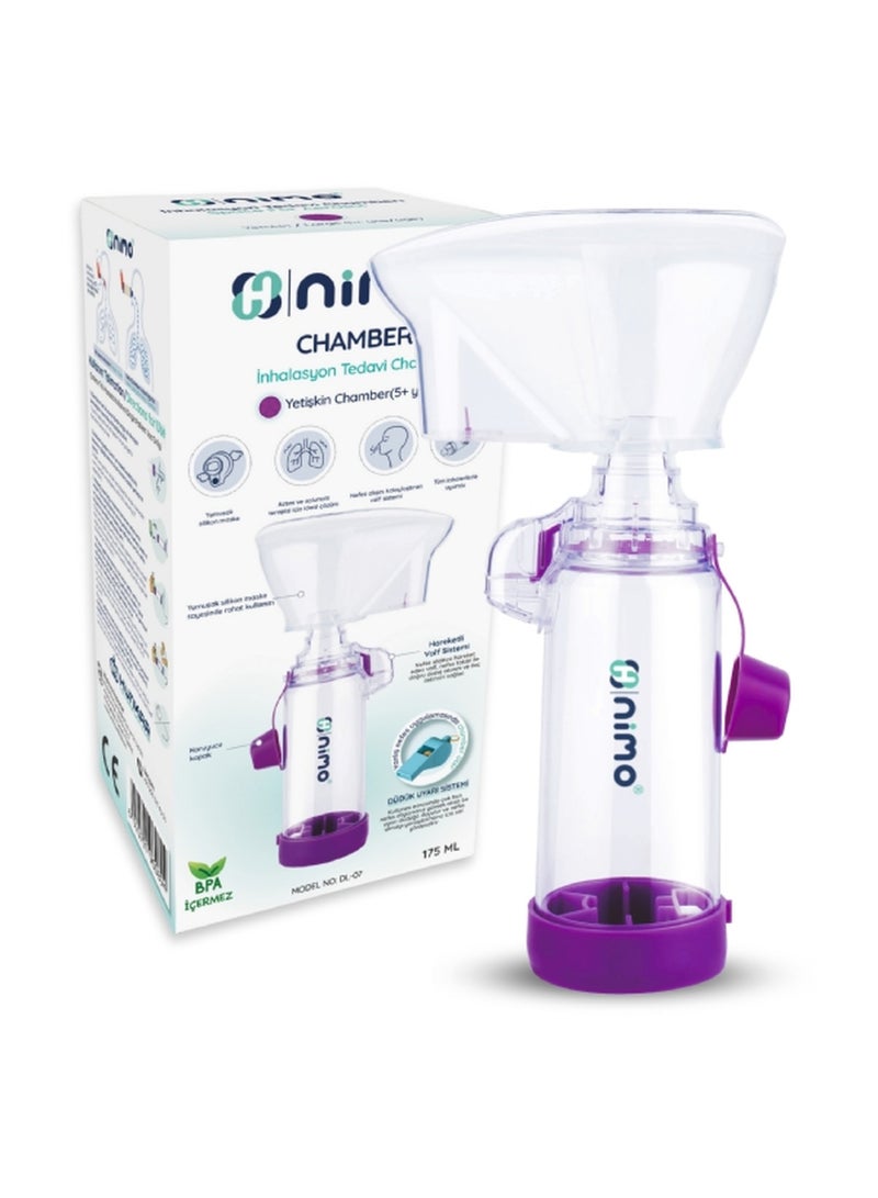 Nimo Large Inhalation Chamber 5+ Years with Soft Silicone Mask & Valve System, Nimo - Image 1