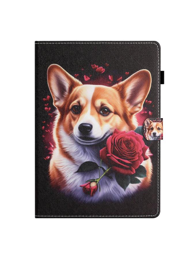 S-TOP Case For Amazon Fire 7 2019/2017/2015 Coloured Drawing Stitching Leather Tablet Case - Image 2