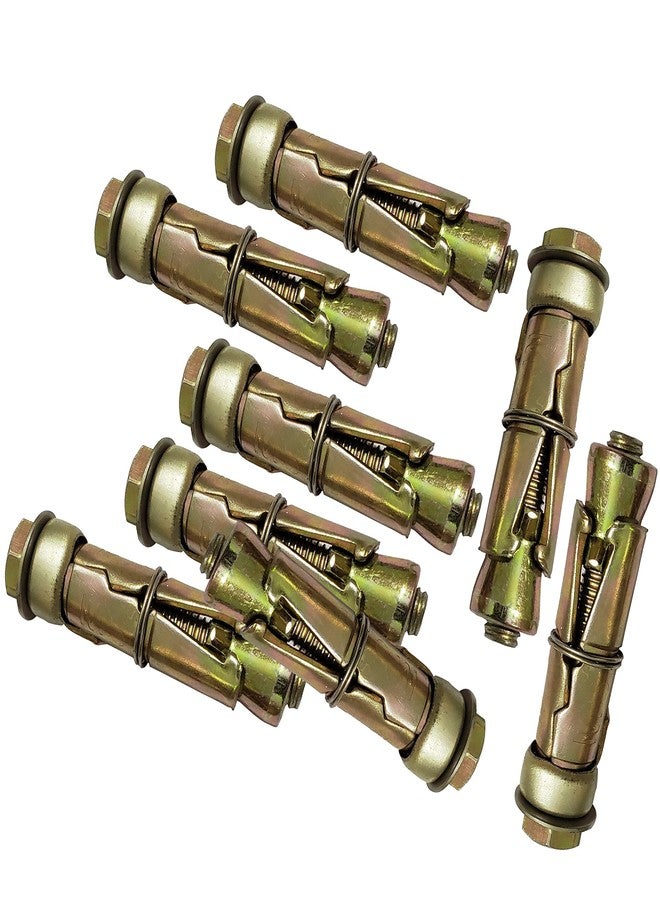 Pure Source India Anchor Fasteners,Size 8 mm, Pack of 12 PCS (Gold) - Image 1