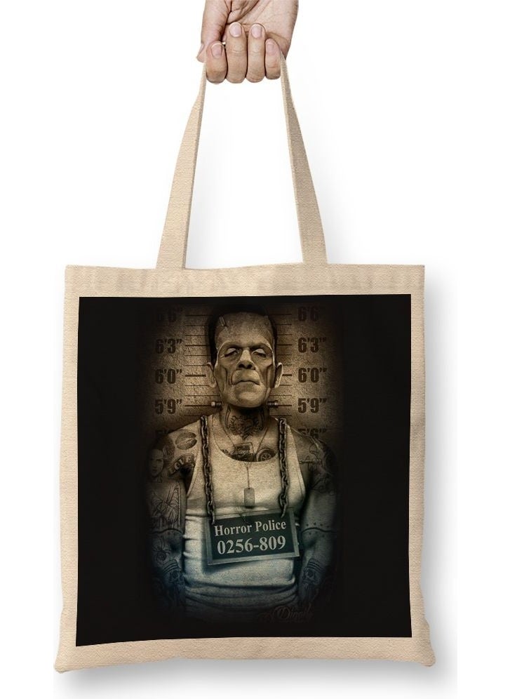 Baskı Dükkanı - Print Shop Delinquente Frank Tote Bag Long Handle - Image 1
