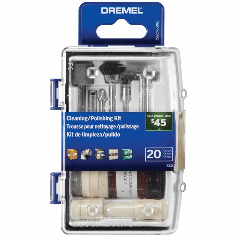 Dremel 726-01 20-Piece Cleaning/Polishing Accessory Micro Kit - Image 1