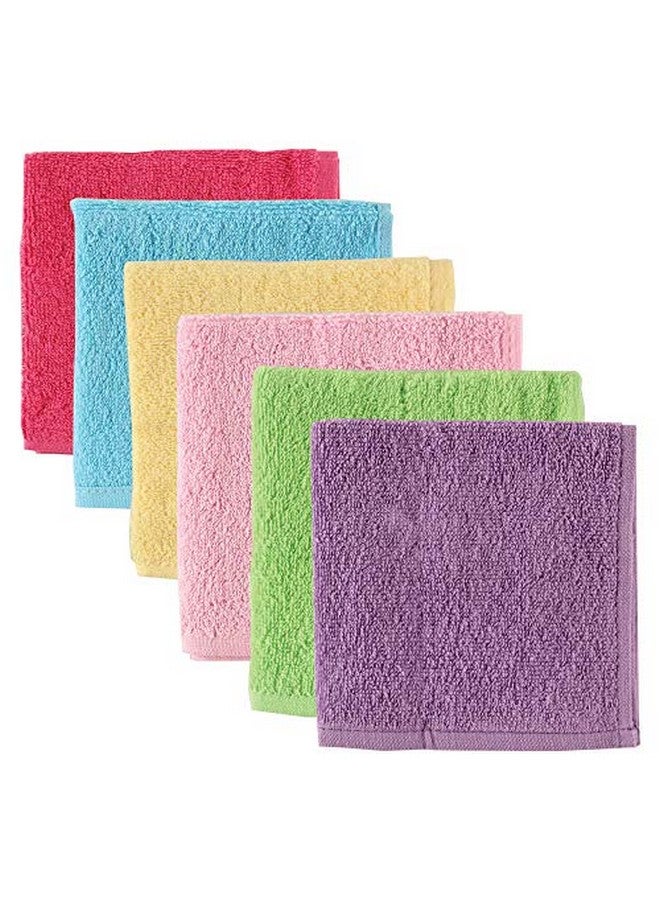 Luvable Friends Unisex Baby Super Soft Cotton Washcloths Pink One Size - Image 1
