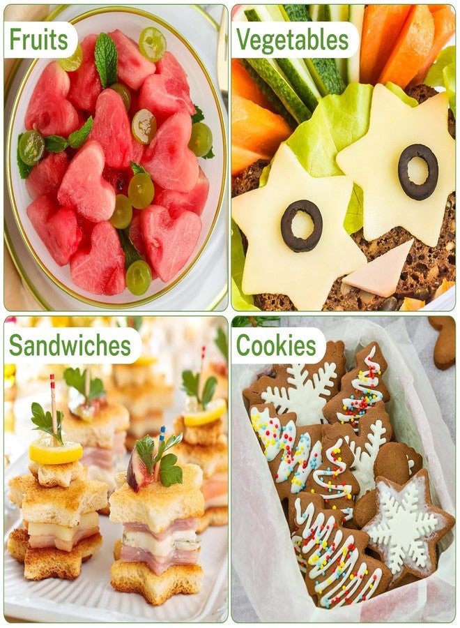 SOSOHOME Large Christmas Cookie Cutters, 4" Cookie Cutter Set with Christmas Tree, Gingerbread Man, Snowflake, Snowman, Decorating Tools for DIY Cookies - Image 5