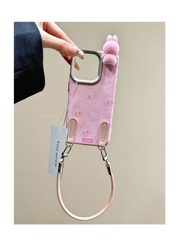 LABUBU labubu candy-colored cute three-dimensional phone case  - Image 1