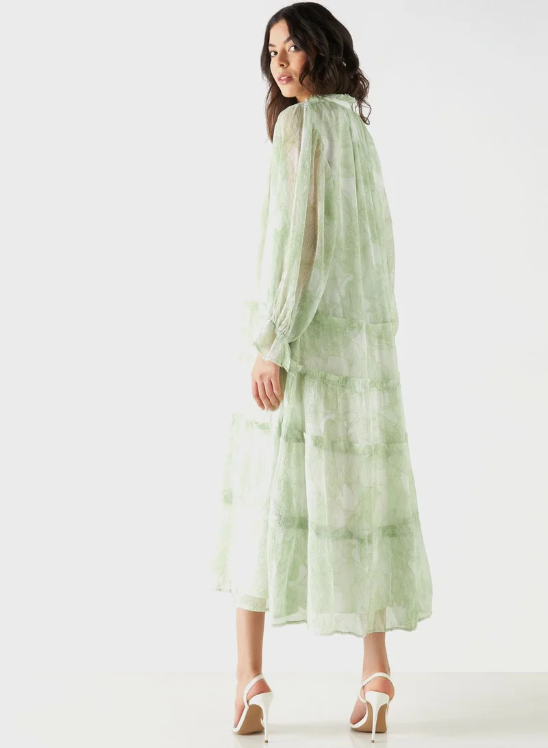 Iconic Tiered Chiffon Dress