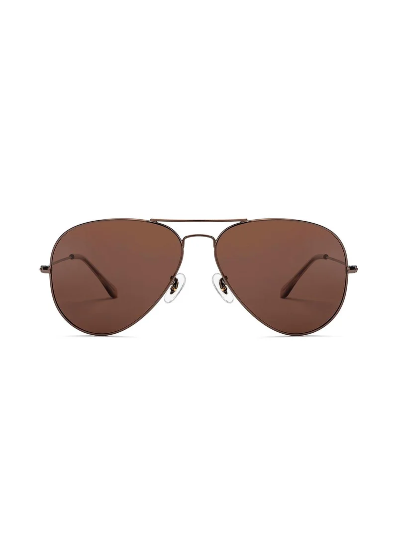 فينسينت تشيس Unisex Polarized Aviator Sunglasses VC S16180