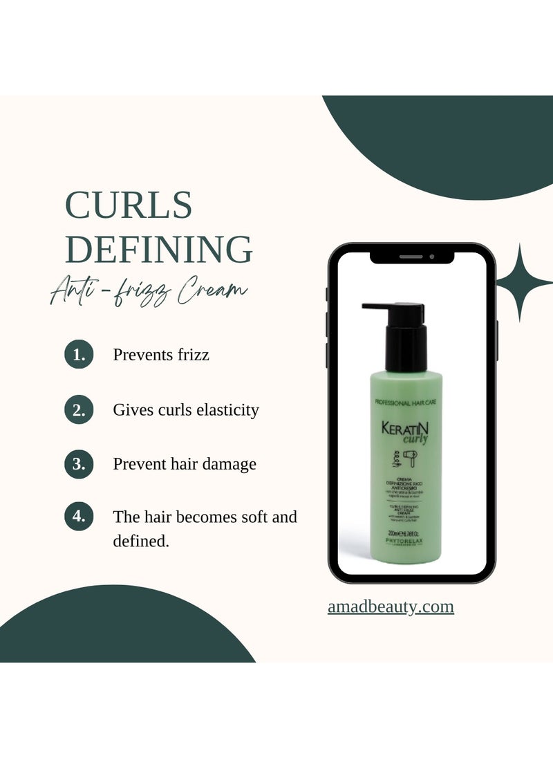 Phytorelax Keratin Curl Hold Spray for Curly Hair - Flexible Hold for Natural Curls, 200 ml  - Image 3