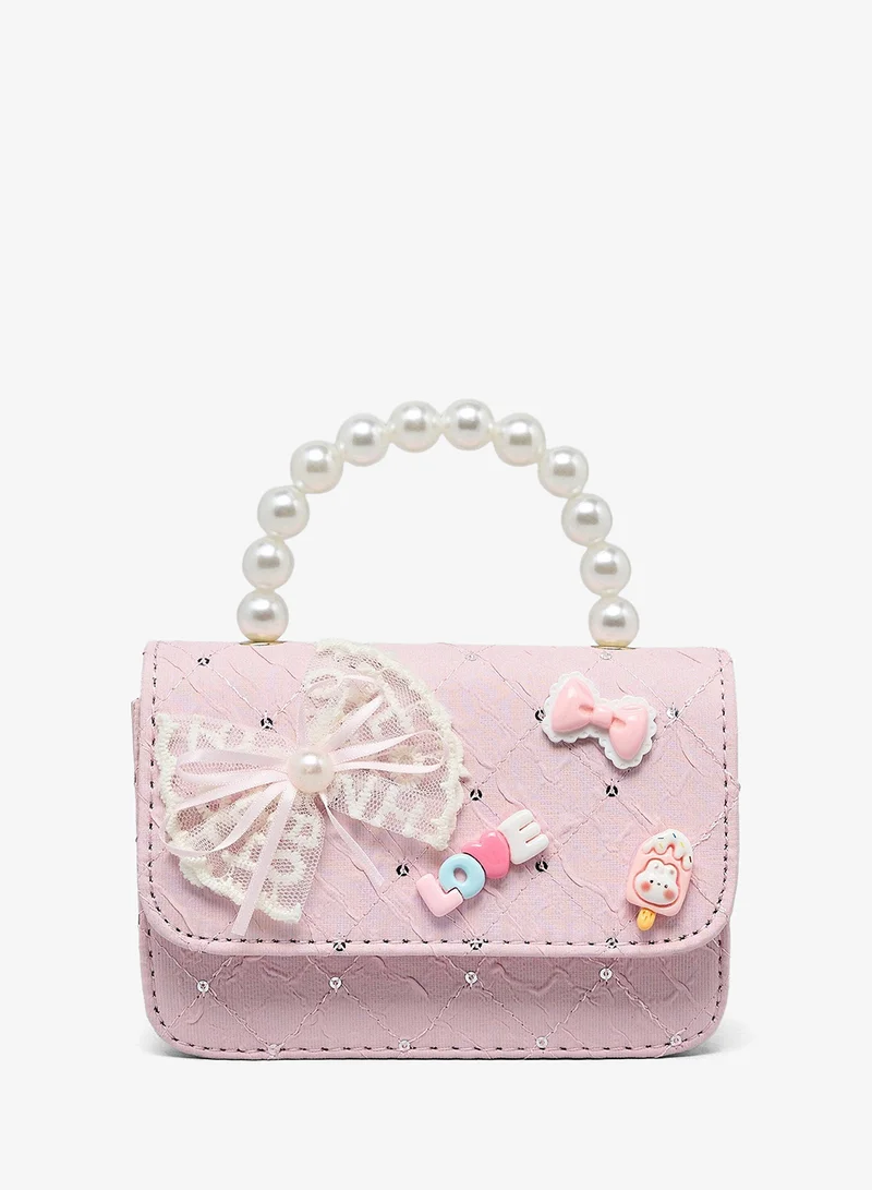 أر أند بي Charm Detail Top Handle Bag
