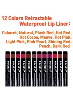 12 Colors Retractable Waterproof Lip Liner Set, Roll It Up Auto Lip Pencil, Long Lasting Fade Resistant - pzsku/Z5A117902FDF66078ED46Z/45/_/1691035205/f29db50d-b0c9-4295-bb9e-1c33c6f96616