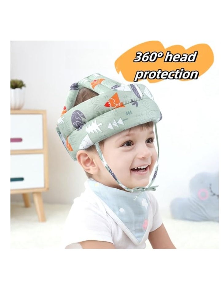 Generic Toddler Walking Helmet Head Protector For Baby Walking No Bumps Safety Head Protective Hat Head Cushion Cap Breathable Child Safety Helmet For Running Walking Crawling  - Image 3