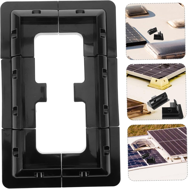 All usage compatible Gatuida 1set Solar Panel Mounting Bracket Kit Solar Roof Mount for Rvs Boats and Outdoor Use Versatile Installation Material Anti topple design - Image 4