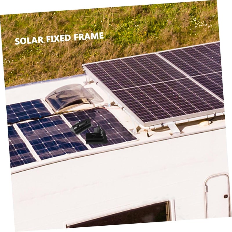 All usage compatible Gatuida 1set Solar Panel Mounting Bracket Kit Solar Roof Mount for Rvs Boats and Outdoor Use Versatile Installation Material Anti topple design - Image 3