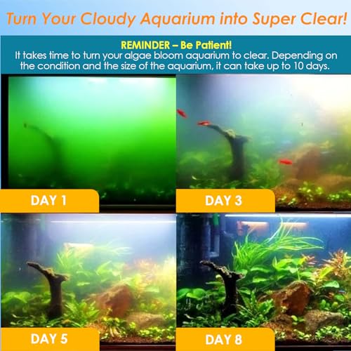 AquaMiracle Aquarium Filter for Green Water U V Fish Tank Filter with Timer 481224 Hrs Dual Mode AerationRainfall Fish Filter for 40120 Gallon Tanks Flow Rate and Direction Adjustable - Image 3