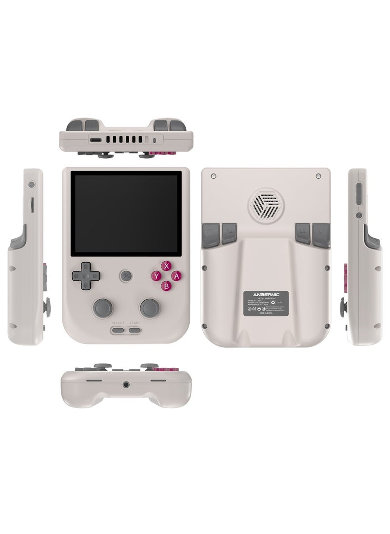 Anbernic RG405V Game Console 4-inch IPS Touch Screen 640*480 Android 12 Unisoc Tiger T618 5500mAh 5G WiFi BT Heat Dissipation 26 Emulators Gift Package【Grey-128G with 20,000 Games Pre-installed】