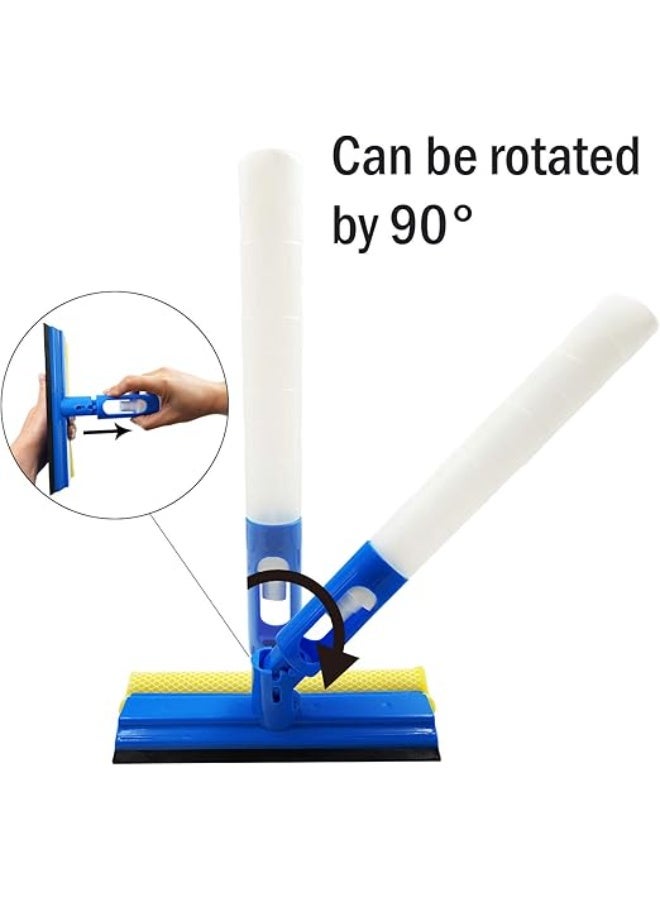 Tiny 3-in-1 Car Window Cleaner Squeegee with Sponge & Rubber Blade – Multipurpose Wiper Cleaning Tool with Spray Bottle, Perfect for Indoor & Outdoor Use, Car Windows, Home Glass, Mirrors (1 Pack) - Image 3