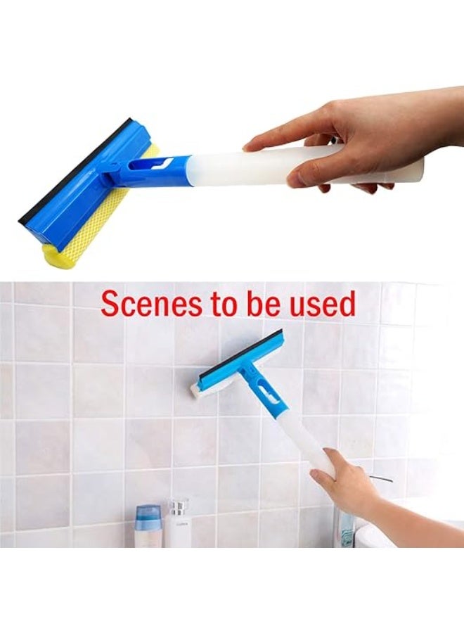 Tiny 3-in-1 Car Window Cleaner Squeegee with Sponge & Rubber Blade – Multipurpose Wiper Cleaning Tool with Spray Bottle, Perfect for Indoor & Outdoor Use, Car Windows, Home Glass, Mirrors (1 Pack) - Image 4