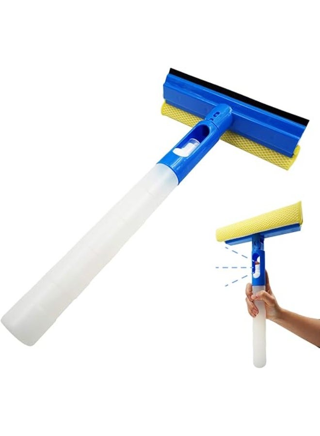 Tiny 3-in-1 Car Window Cleaner Squeegee with Sponge & Rubber Blade – Multipurpose Wiper Cleaning Tool with Spray Bottle, Perfect for Indoor & Outdoor Use, Car Windows, Home Glass, Mirrors (1 Pack) - Image 1