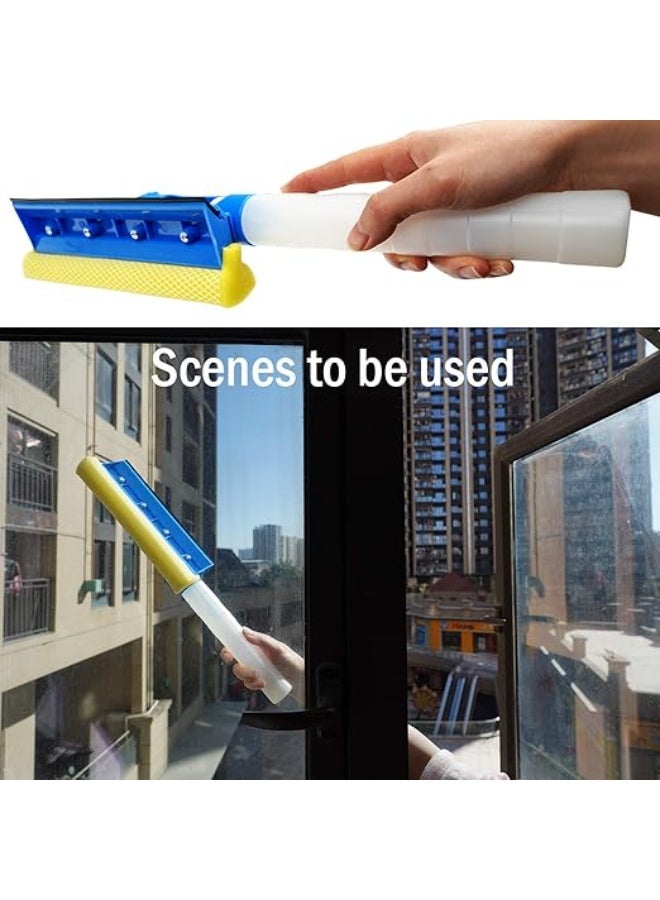 Tiny 3-in-1 Car Window Cleaner Squeegee with Sponge & Rubber Blade – Multipurpose Wiper Cleaning Tool with Spray Bottle, Perfect for Indoor & Outdoor Use, Car Windows, Home Glass, Mirrors (1 Pack) - Image 5