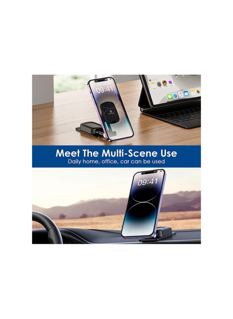 Phone Planet Strong and durable magnetic base to hold the mobile phone, excellent stability and easy use, 360-Degree Rotating  BLACK - Image 2