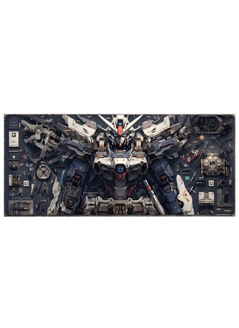 Mouse Pad Super Gundam Mecha Computer Keyboard Pad Animation Game Mouse Pad Special For Boys E-sports Table Pad-Pattern:Gundam [desktop Mouse Pad]