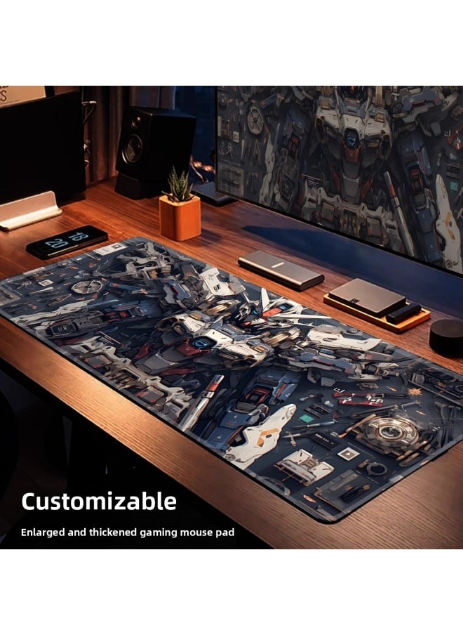 Generic - Mouse Pad Super Gundam Mecha Computer Keyboard Pad Animation Game Mouse Pad Special For Boys E-sports Table Pad-Pattern:Gundam [desktop Mouse Pad] - Image 1