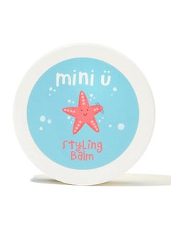 mini-u Kids Hair Styling Balm - White, Made in the UK, Vegan & Cruelty-Free - Gentle, Non-Toxic Formula for Easy Styling and Shine - Ideal for Children's Hair Care - Safe and Ethical Choice for Parents  - Image 1
