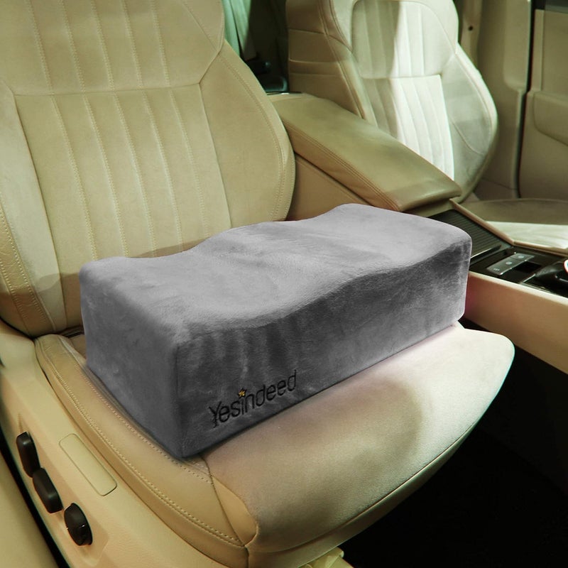 YESINDEED Brazilian Butt Lift Pillow – Dr. Approved for Post Surgery Recovery Seat – BBL Foam Pillow + Cover Bag Firm Support Cushion Butt Support Technology - Grey - Image 5