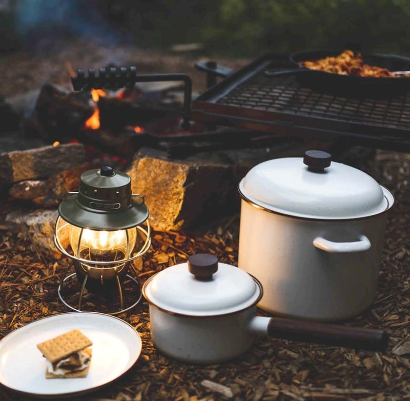 BareBones Enamel Stock Pot in Eggshell - 7.5 Liters - Image 5