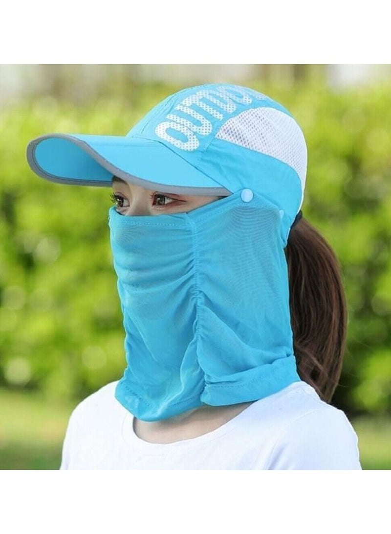 DubaiGallery Quick Drying Neck Protection Sun Cap Wide Brim Hat Men - Women Outdoor Sports - Image 2