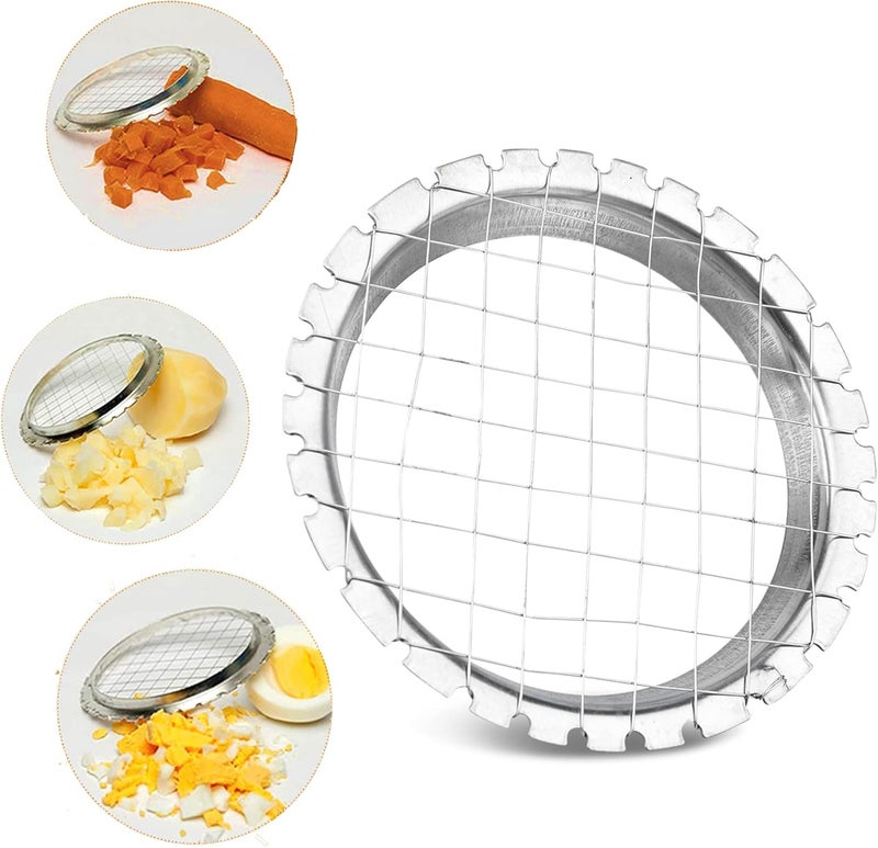 DENPETEC Egg Chopper Stainless Steel Egg Slicer Fruit Cube Cutter Salads Cutters Tomato Cutter Potato Cutter as pictures - Image 1