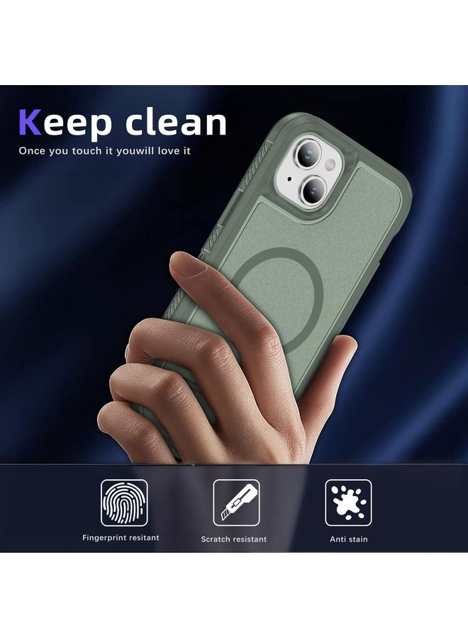 اس-توب جراب لهاتف iPhone 14 Plus Guard MagSafe Holder غير لامع من البولي كربونات الهجينة TPU - Image 4