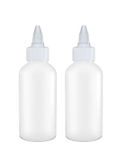 BRIGHTFROM Condiment Squeeze Bottles - 4 Oz Squirt Empty Bottles, Twist Top Cap, Leak Proof - Great For Ketchup, Mustard, Syrup, Sauces, Dressing, Oil, Arts And Crafts, Bpa-Free Plastic - Pack Of 2  - Image 1