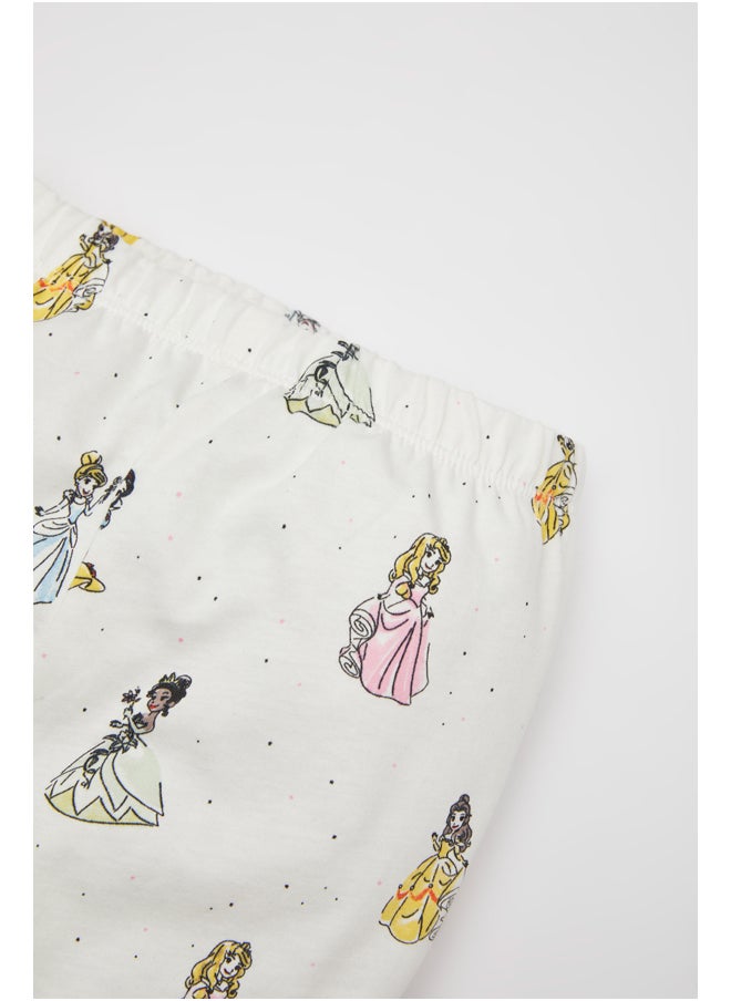 DeFacto - Babygirl Regular Fit Frill Neck Short Sleeve Knitted Pyjamas - 2 Pieces - Image 1