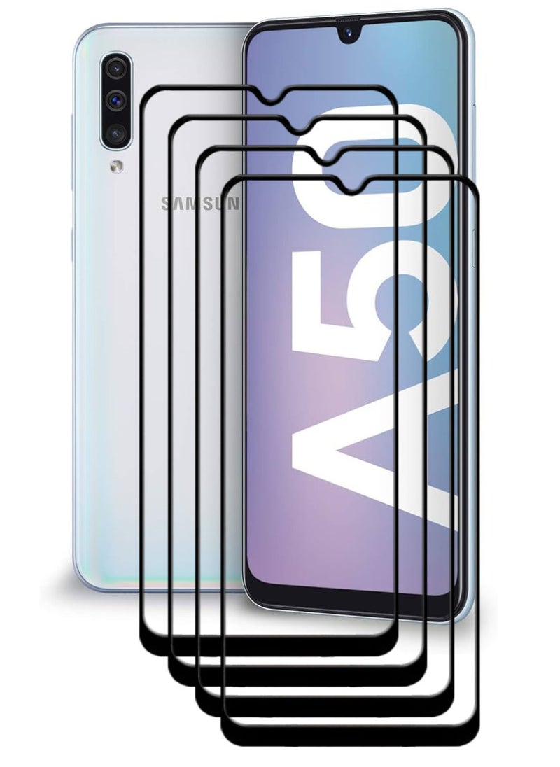 ACLIX 4 Pieces Antistatic ESD Dustproof Premium Quality High Definition Tempered Glass Screen Protector Designed For Samsung Galaxy A50 - Image 1