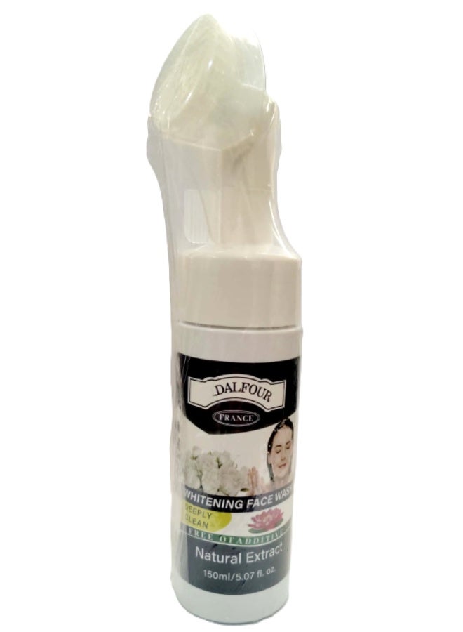 Dalfour Whitening Face Wash 150ml – Deep Cleansing Facial Wash with Natural Extracts - Image 1