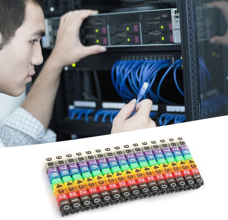 Gavigain Colorful Digital Number Tube Wire Number Label Tube Cable Marker(150PCS KCM-1.5MM) - Image 2