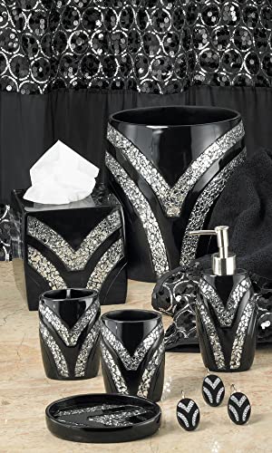 Popular Bath Sinatra Collection Tooth Brush Holder, Black - Image 4