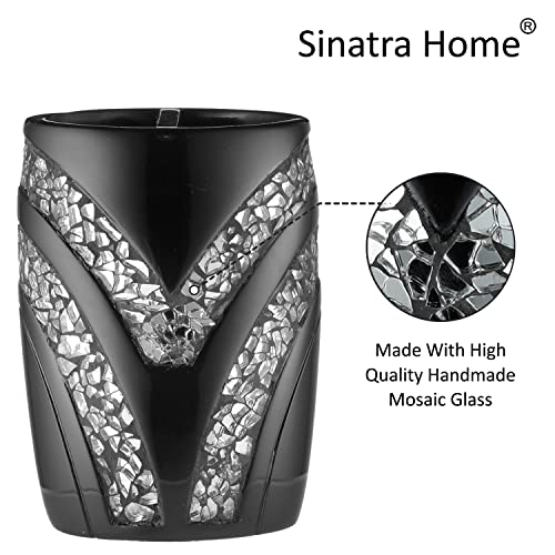 Popular Bath Sinatra Collection Tooth Brush Holder, Black - Image 3