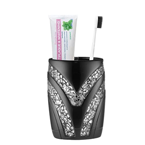 Popular Bath Sinatra Collection Tooth Brush Holder, Black - Image 5